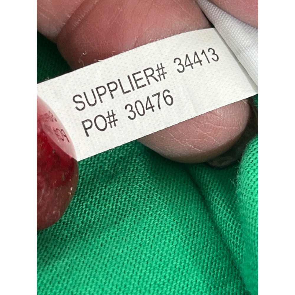 Polo Ralph Lauren Tee Men L Green Crew Neck Short Sleeve Purple Pony Logo Causal - Picture 8 of 8